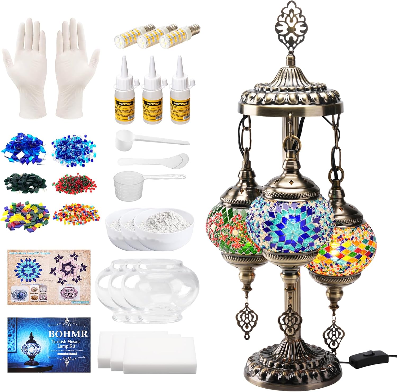 Art Craft Kit - Kit de Lámpara Turca de Mosaico