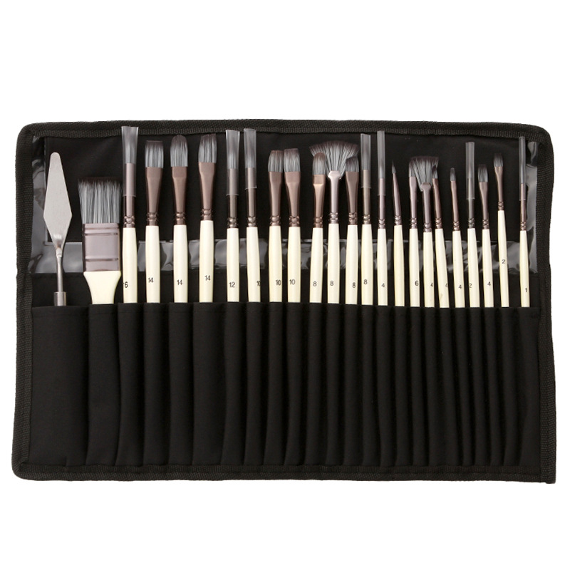 Gouache Paint Set - Juego de 24 pinceles con estuche