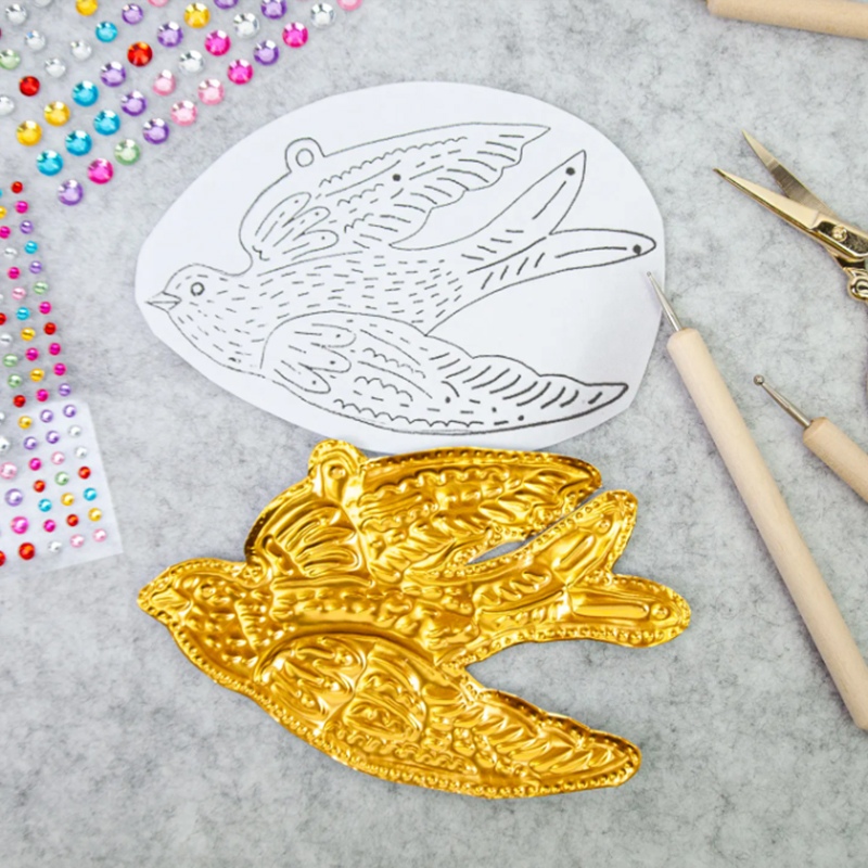 DIY lámina de oro arte alivio  - Art Craft With Paper reseña y precio