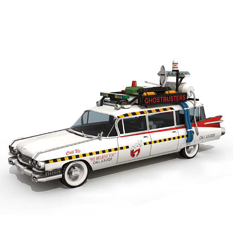 Ecto-1A de coche de los cazafa - Art Craft Cardboard reseña y precio